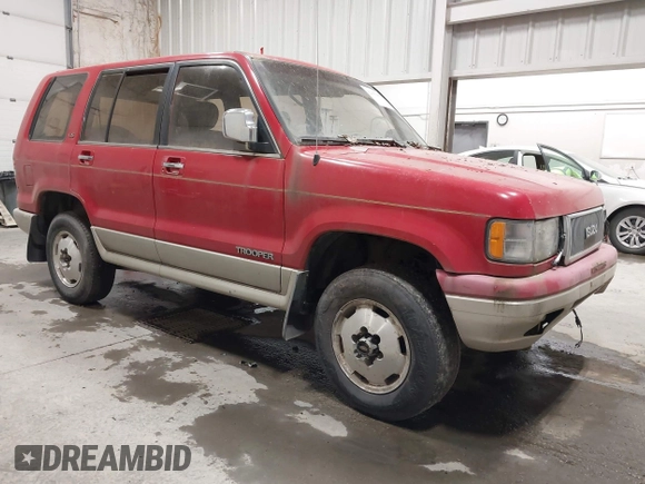 1994 Isuzu Trooper with VIN JACDH58WXR7906496, listed as a IAAI auction lot 42355985 with 203,592 mi miles and . Bid and sale history available at DreamBid. Image 1.