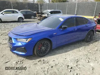 2023 Acura TLX Type S with VIN 19UUB7F05PA003431, listed as a Copart auction lot 48390475 with 0 mi miles and Salvage Title. Bid and sale history available at carsss.com. Image 1.