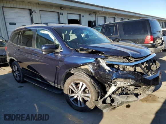 2016 Honda Pilot EX-L with VIN 5FNYF5H75GB007523, listed as a Copart auction lot 43177755 with 110,851 mi miles and Salvage Title. Bid and sale history available at DreamBid. Image 4.