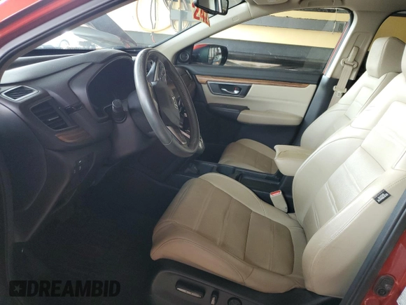 2017 Honda CR-V EX-L with VIN 2HKRW1H81HH509356, listed as a Copart auction lot 49499675 with 40,771 mi miles and Salvage Title. Bid and sale history available at carsss.com. Image 7.