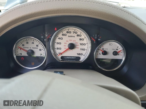 2008 Ford F-150 XLT with VIN 1FTPW14V38FB69950, listed as a Copart auction lot 45406035 with 216,324 mi miles and Salvage title. Bid and sale history available at DreamBid. Image 9.