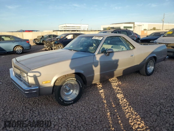 1983 Chevrolet El Camino z VIN 1GCCW80H1DR150636, wystawiony jako Copart lot #85873984 z przebiegiem 56 394 mil mil oraz Czysty tytuł • Clean title. Historia ofert i sprzedaży dostępna na DreamBid. Obrazek 1.