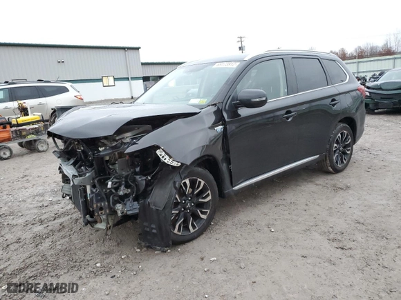 2018 Mitsubishi Outlander PHEV SEL with VIN JA4J24A50JZ053692, listed as a Copart auction lot 69173912 with 104056 miles. Bid and sale history available at carsss.com. Image 1.