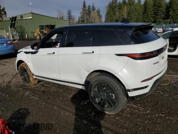 2021 Land Rover Range Rover Evoque R-Dynamic S with VIN SALZT2FX1MH152934, listed as a Copart auction lot 46004135 with 0 mi miles and Salvage Title. Bid and sale history available at carsss.com. Image 2.