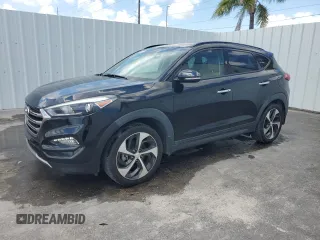 2016 Hyundai Tucson Limited z VIN KM8J33A29GU023790, wystawiony jako Copart lot #56313385 z przebiegiem 93 143 mil mil oraz Czysty tytuł • Clean title. Historia ofert i sprzedaży dostępna na DreamBid. Obrazek 1.