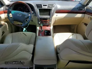 2007 Lexus LS 460 with VIN JTHBL46F275003142, listed as a Copart auction lot 61832185 with 181,203 mi miles and Salvage title. Bid and sale history available at DreamBid. Image 8.