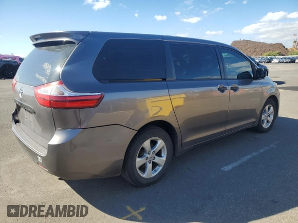 2017 Toyota Sienna L with VIN 5TDZZ3DC7HS895580, listed as a Copart auction lot 81540534 with 47,732 mi miles and Clean Title. Bid and sale history available at DreamBid. Image 3.