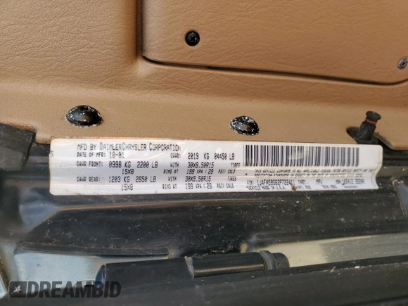 2002 Jeep Wrangler Sahara with VIN 1J4FA59S62P722411, listed as a Copart auction lot 74080364 with 0 mi miles and Non Repairable. Bid and sale history available at carsss.com. Image 13.