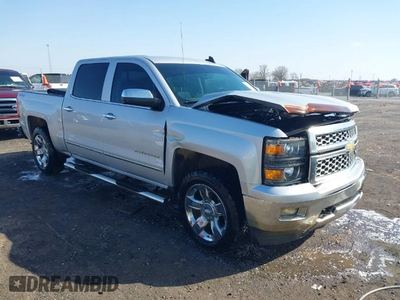 2015 Chevrolet Silverado 1500 LTZ with VIN 3GCUKSEC3FG429454, listed as a IAAI auction lot 41763577 with 134,503 mi miles. Bid and sale history available at carsss.com. Image 1.
