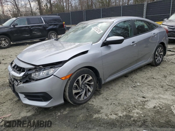 2018 Honda Civic EX with VIN 2HGFC2F75JH532134, listed as a Copart auction lot 51215215 with 35,189 mi miles and Salvage Title. Bid and sale history available at DreamBid. Image 1.