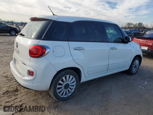 2014 FIAT 500L Easy with VIN ZFBCFABH4EZ023842, listed as a Copart auction lot 42232865 with 122,287 mi miles and Clean Title. Bid and sale history available at carsss.com. Image 3.