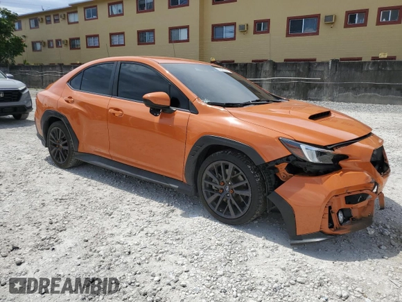 2022 Subaru WRX Premium with VIN JF1VBAH63N8011006, listed as a Copart auction lot 62691365 with 50,031 mi miles and Salvage title. Bid and sale history available at DreamBid. Image 4.