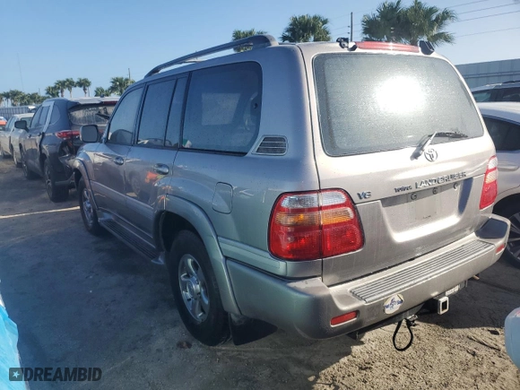 2001 Toyota Land Cruiser with VIN JTEHT05J612008312, listed as a Copart auction lot 75644214 with 0 mi miles and Salvage Title. Bid and sale history available at carsss.com. Image 2.