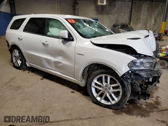 2022 Dodge Durango R/T with VIN 1C4SDHCTXNC157025, listed as a Copart auction lot 58406075 with Not provided miles and Non repairable. Bid and sale history available at DreamBid. Image 4.