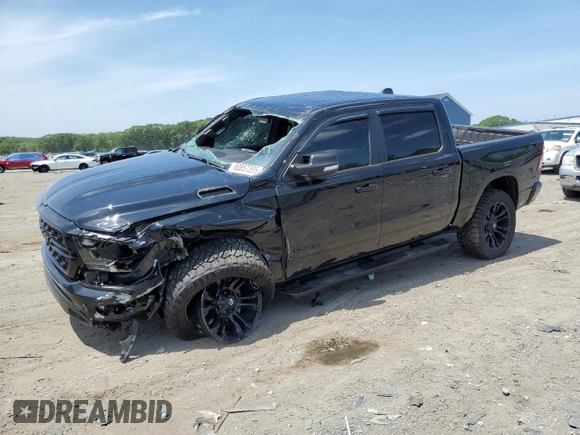 2022 Ram 1500 Big Horn with VIN 1C6SRFFT5NN200831, listed as a Copart auction lot 60857395 with 41,481 mi miles and Salvage title. Bid and sale history available at DreamBid. Image 1.