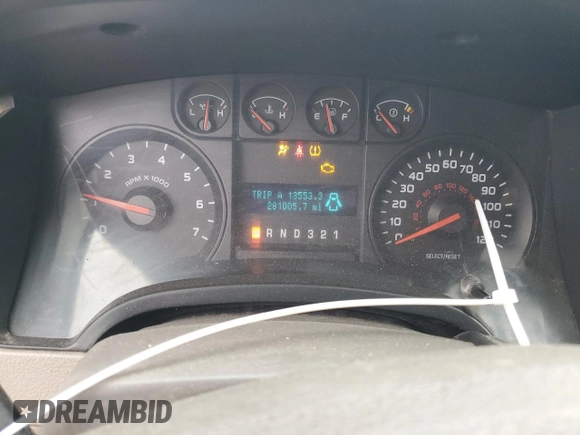 2010 Ford F-150 XL with VIN 1FTFX1CV6AKA84169, listed as a Copart auction lot 81760144 with 281,005 mi miles and Salvage Title. Bid and sale history available at carsss.com. Image 9.