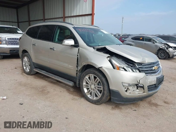 2015 Chevrolet Traverse LT with VIN 1GNKVGKD1FJ295946, listed as a IAAI auction lot 41519933 with 156,997 mi miles and . Bid and sale history available at DreamBid. Image 1.