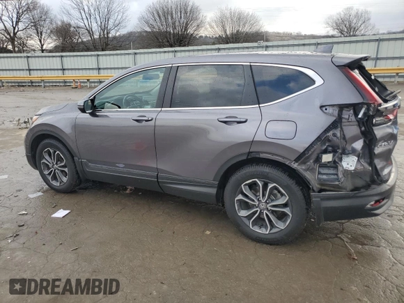 2020 Honda CR-V EX-L with VIN 7FARW1H89LE030842, listed as a Copart auction lot 44244335 with 56,820 mi miles and Salvage Title. Bid and sale history available at carsss.com. Image 2.
