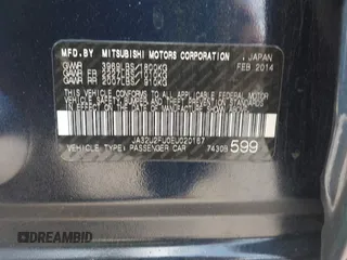 2014 Mitsubishi Lancer ES with VIN JA32U2FU0EU020167, listed as a IAAI auction lot 42148205 with 134,995 mi miles and . Bid and sale history available at DreamBid. Image 9.
