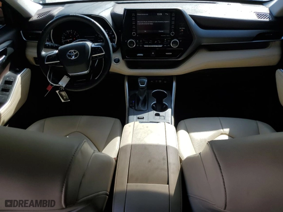 2020 Toyota Highlander XLE with VIN 5TDGZRAH3LS022279, listed as a Copart auction lot 48908075 with 69,355 mi miles and Salvage Title. Bid and sale history available at carsss.com. Image 8.