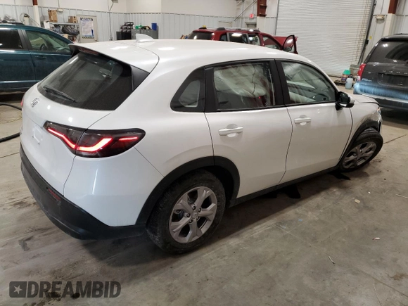 2024 Honda HR-V LX with VIN 3CZRZ2H3XRM772792, listed as a Copart auction lot 43959635 with 4,163 mi miles and Salvage title. Bid and sale history available at DreamBid. Image 3.