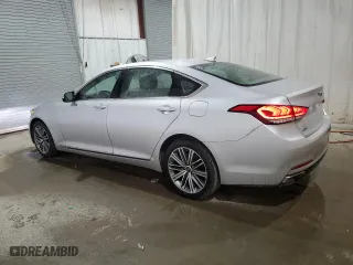 2018 Genesis G80 3.8L with VIN KMHGN4JE9JU248917, listed as a Copart auction lot 55660754 with 107,631 mi miles. Bid and sale history available at carsss.com. Image 2.