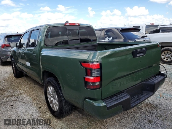 2022 Nissan Frontier SV with VIN 1N6ED1EJ9NN628938, listed as a Copart auction lot 74335784 with 58,038 mi miles and Salvage Title. Bid and sale history available at carsss.com. Image 2.