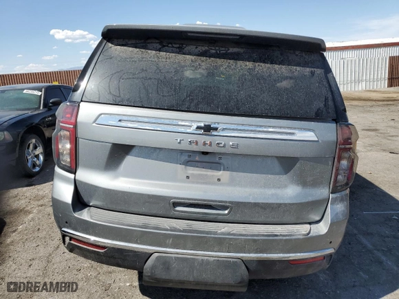 2023 Chevrolet Tahoe LS with VIN 1GNSKMKD8PR230800, listed as a Copart auction lot 66228604 with 7,117 mi miles and Salvage Title. Bid and sale history available at carsss.com. Image 6.