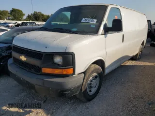 2014 Chevrolet Express Cargo Van with VIN 1GCWGGBA8E1197909, listed as a Copart auction lot 74050564 with 0 mi miles and Salvage Title. Bid and sale history available at carsss.com. Image 1.