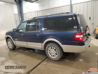 2008 Ford Expedition EL Eddie Bauer with VIN 1FMFK18528LA46090, listed as a Copart auction lot 86329694 with 188,208 mi miles and Clean Title. Bid and sale history available at carsss.com. Image 2.