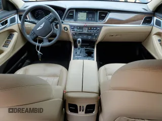 2015 Hyundai Genesis 3.8L z VIN KMHGN4JE9FU078694, wystawiony jako Copart lot #54191745 z przebiegiem 24 755 mil mil oraz Szkoda całkowita • Salvage title. Historia ofert i sprzedaży dostępna na DreamBid. Obrazek 8.