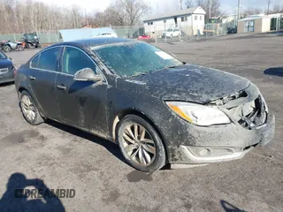 2014 Buick Regal Premium I with VIN 2G4GP5EXXE9250089, listed as a IAAI auction lot 41443584 with 135,737 mi miles and . Bid and sale history available at DreamBid. Image 1.