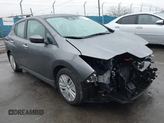 2023 Nissan LEAF S with VIN 1N4AZ1BV1PC550055, listed as a IAAI auction lot 41556797 with 31,477 mi miles and . Bid and sale history available at DreamBid. Image 1.