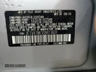 2016 Subaru WRX Limited with VIN JF1VA1N63G8813601, listed as a Copart auction lot 47012125 with 114,844 mi miles and Salvage Title. Bid and sale history available at carsss.com. Image 14.