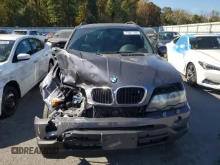 2002 BMW X5 3.0i with VIN 5UXFA53552LP30630, listed as a Copart auction lot 75921764 with 157,669 mi miles and Salvage Title. Bid and sale history available at carsss.com. Image 5.