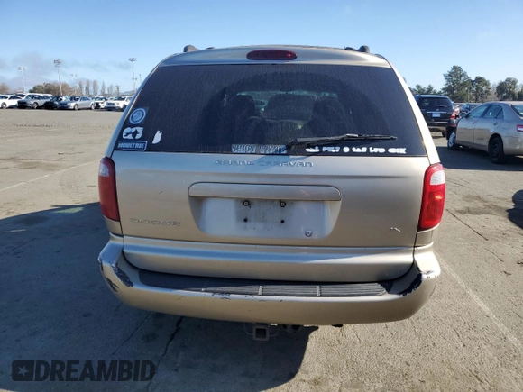 2002 Dodge Caravan EX with VIN 2B8GP74L72R693158, listed as a Copart auction lot 46673595 with 181,451 mi miles and Salvage Title. Bid and sale history available at carsss.com. Image 6.