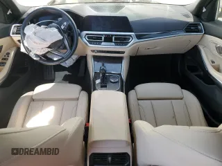 2021 BMW 3 Series 330i xDrive with VIN 3MW5R7J05M8C06619, listed as a Copart auction lot 54072555 with 25,208 mi miles and Salvage title. Bid and sale history available at DreamBid. Image 8.