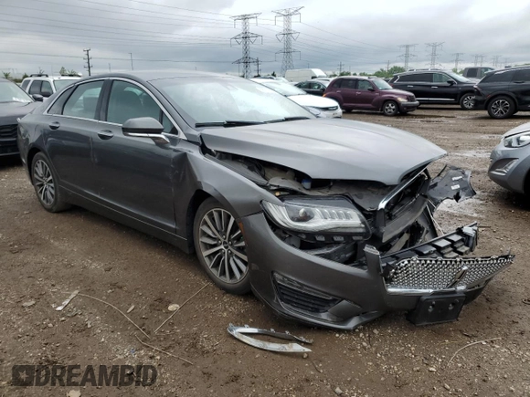 2017 Lincoln MKZ Select with VIN 3LN6L5C99HR653314, listed as a Copart auction lot 58019925 with 25,557 mi miles and Salvage title. Bid and sale history available at DreamBid. Image 4.
