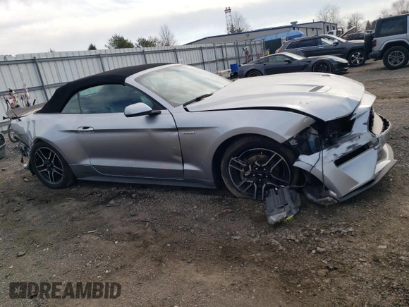 2020 Ford Mustang EcoBoost with VIN 1FATP8UH4L5112823, listed as a Copart auction lot 49578215 with 76,683 mi miles and Salvage Title. Bid and sale history available at carsss.com. Image 4.