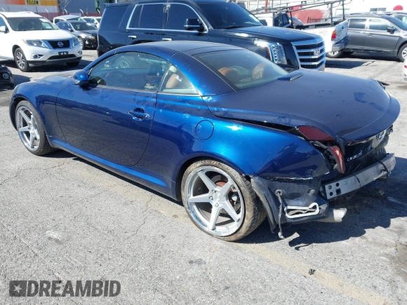 2005 Lexus SC with VIN JTHFN48Y550070516, listed as a IAAI auction lot 41663781 with Not Provided miles. Bid and sale history available at carsss.com. Image 3.