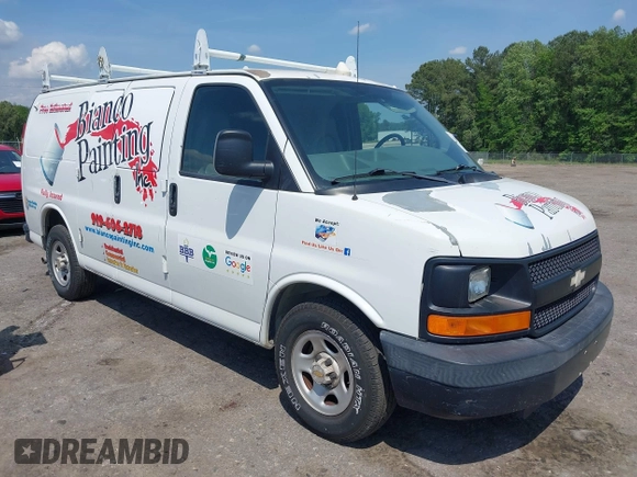 2004 Chevrolet Express Cargo z VIN 1GCFG15X641245676, wystawiony jako IAAI lot #42161041 z przebiegiem 138 993 mil mil oraz . Historia ofert i sprzedaży dostępna na DreamBid. Obrazek 1.