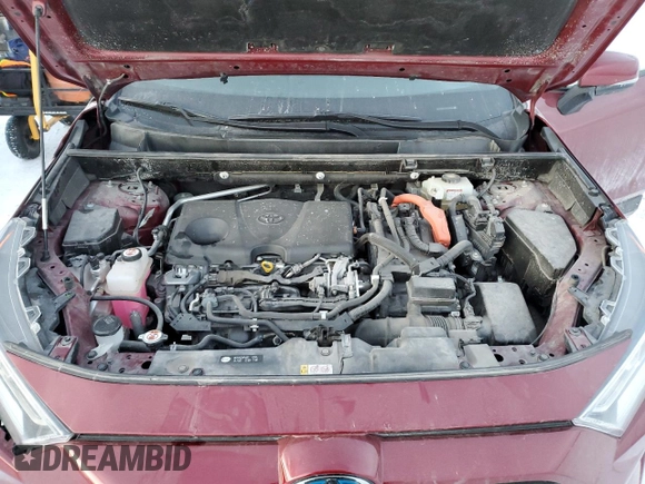 2019 Toyota RAV4 Hybrid XLE with VIN JTMRWRFV2KD035406, listed as a Copart auction lot 42767265 with 55,710 mi miles and Salvage Title. Bid and sale history available at carsss.com. Image 12.