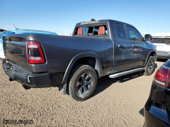2019 Ram 1500 Rebel with VIN 1C6SRFET7KN865176, listed as a Copart auction lot 50752515 with 60,963 mi miles and Salvage Title. Bid and sale history available at carsss.com. Image 3.