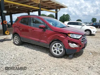 2021 Ford EcoSport SE with VIN MAJ3S2GE7MC449092, listed as a Copart auction lot 62595175 with 92,760 mi miles and Salvage title. Bid and sale history available at DreamBid. Image 4.