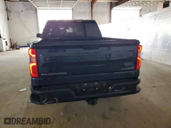 2019 Chevrolet Silverado 1500 Custom with VIN 3GCPYBEH9KG219832, listed as a Copart auction lot 49230885 with 102,272 mi miles and Salvage Title. Bid and sale history available at DreamBid. Image 6.