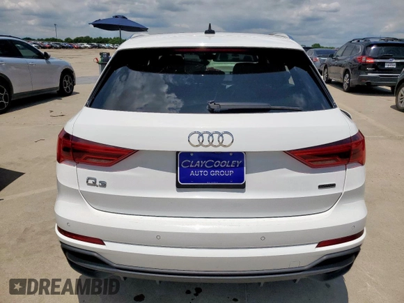 2023 Audi Q3 S line Premium with VIN WA1DECF32P1074282, listed as a Copart auction lot 58596045 with 52,392 mi miles and Salvage title. Bid and sale history available at DreamBid. Image 6.