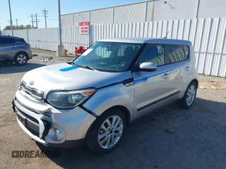 2019 Kia Soul + with VIN KNDJP3A56K7639781, listed as a IAAI auction lot 41846340 with 103,212 mi miles. Bid and sale history available at carsss.com. Image 2.