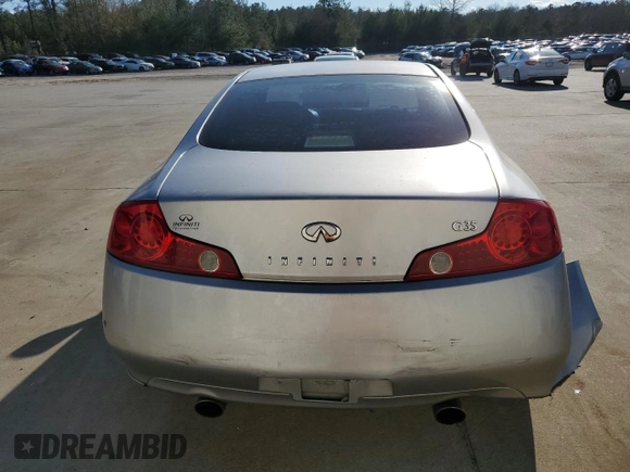 2005 Infiniti G35 Coupe with VIN JNKCV54E45M423602, listed as a Copart auction lot 87466474 with 197,932 mi miles and Salvage Title. Bid and sale history available at carsss.com. Image 6.