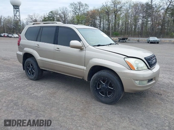 2005 Lexus GX 470 with VIN JTJBT20X450091562, listed as a IAAI auction lot 41771447 with 192,037 mi miles and . Bid and sale history available at carsss.com. Image 1.
