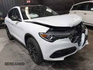 2020 Alfa Romeo Stelvio Sport with VIN ZASPAKANXL7C74892, listed as a IAAI auction lot 41694168 with 38,788 mi miles. Bid and sale history available at carsss.com. Image 1.